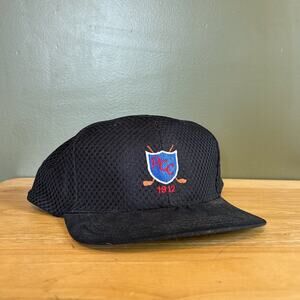 HitWear PCC 1912 Golf Black Mesh Adjustable Strapback Hat